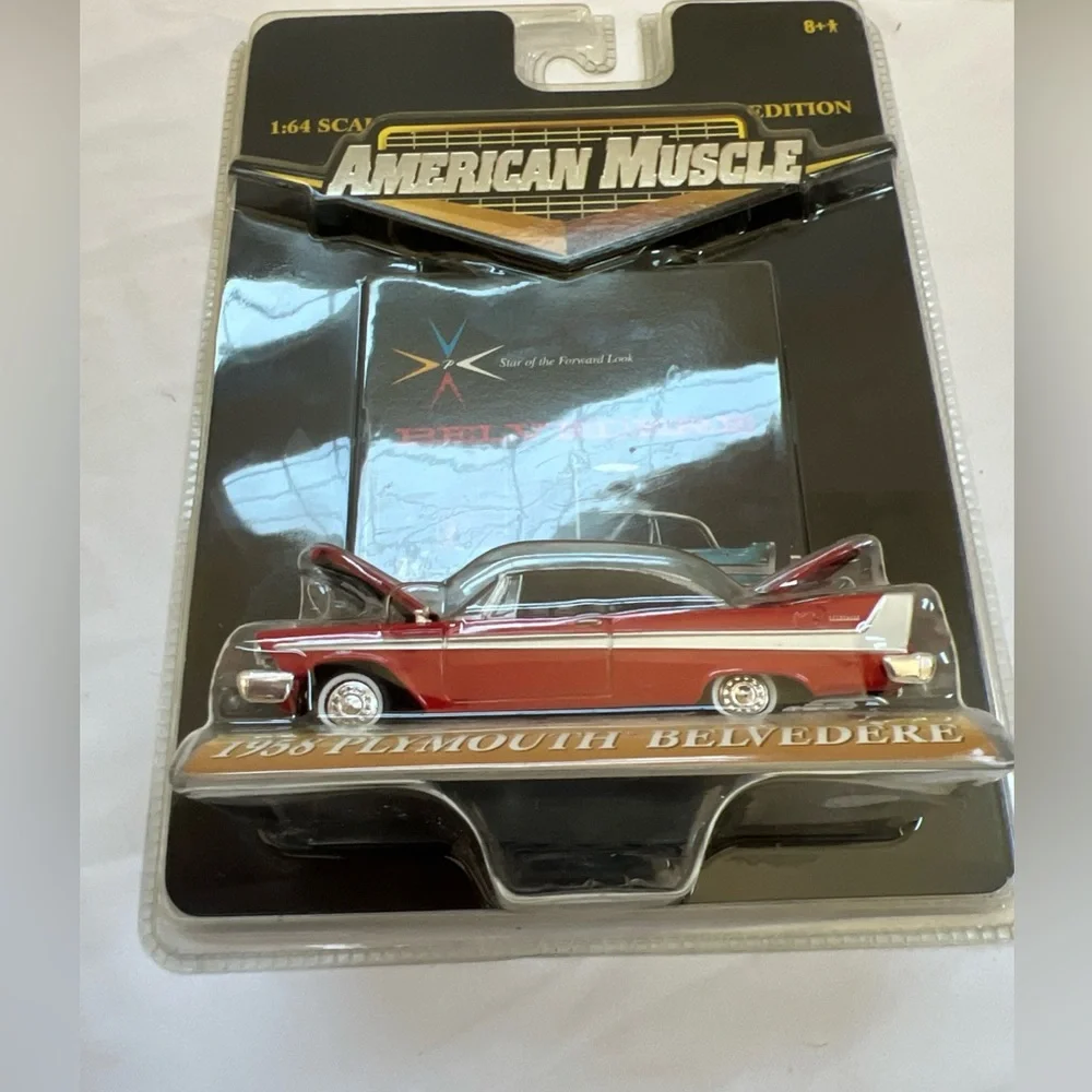 NEW Ertl 1958 Plymouth Belvedere American Muscle Car Die-Cast Metal Limited Ed